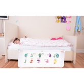 Miny Baby Portatif Yatak Bariyeri İngilizce Rakamlı Beyaz